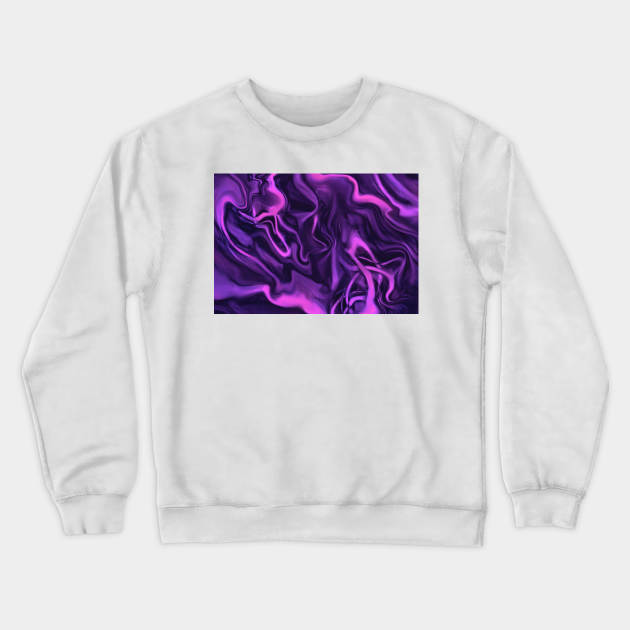 Pink and purple lines - abstract art Crewneck Sweatshirt by Montanescu